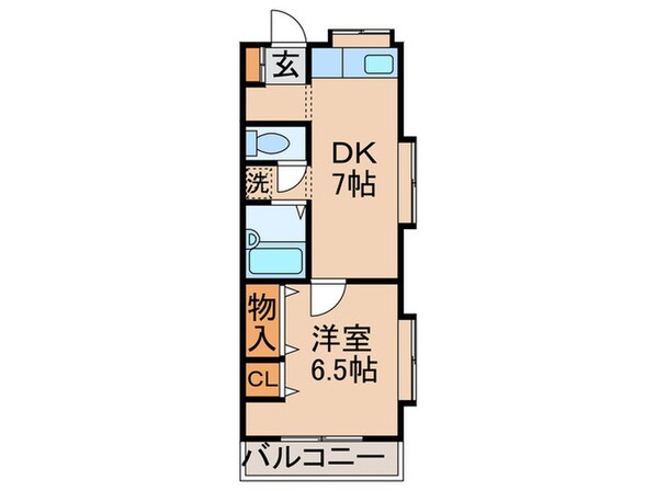 砂金ハイツⅡの物件間取画像